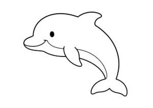 イルカのぬりえ