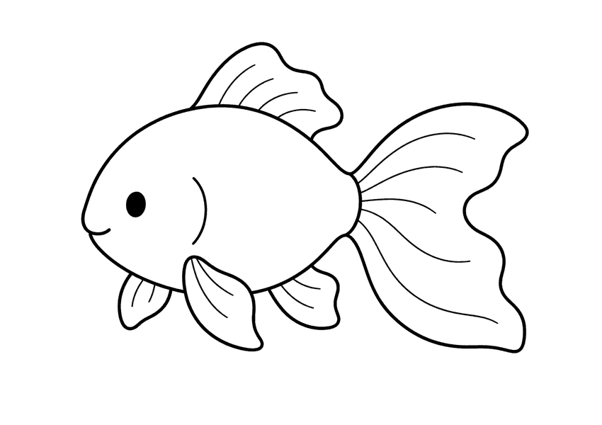 金魚のぬりえ