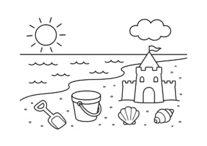 海のぬりえ