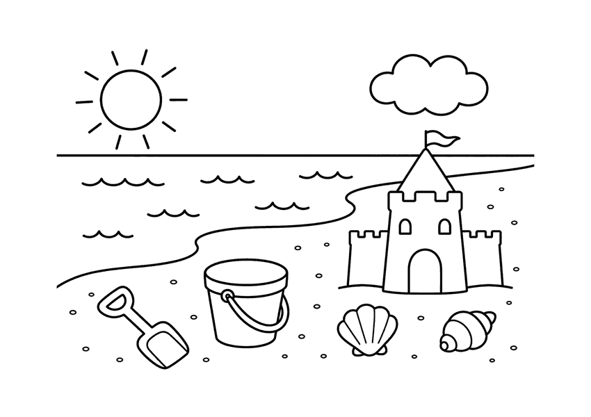 海のぬりえ