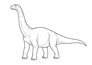 ブラキオサウルスの塗り絵