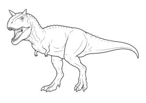 カルノタウルスの塗り絵