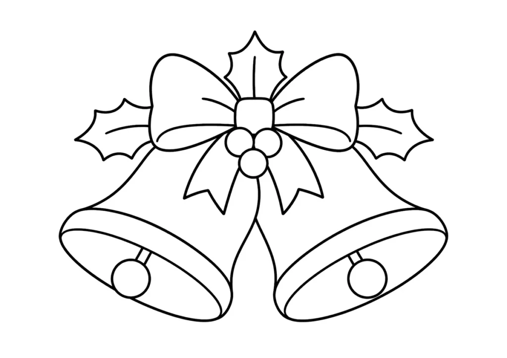 クリスマスベルの塗り絵
