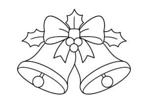 クリスマスベルの塗り絵