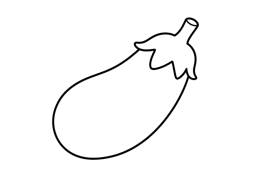 ナスの塗り絵