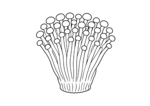 えのきの塗り絵