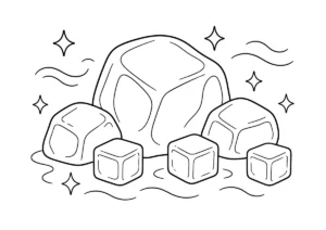 氷の塗り絵