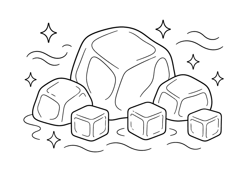 氷の塗り絵