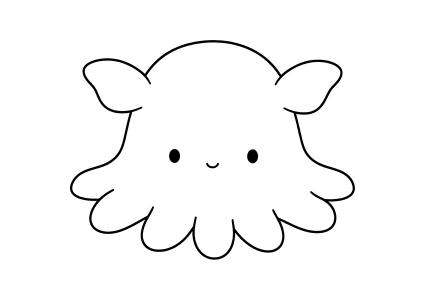 メンダコの塗り絵