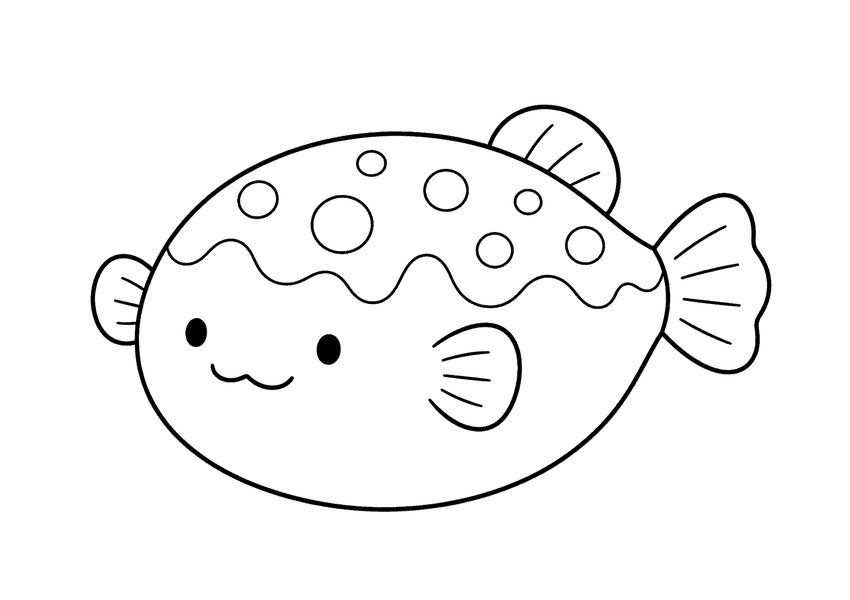 フグの塗り絵