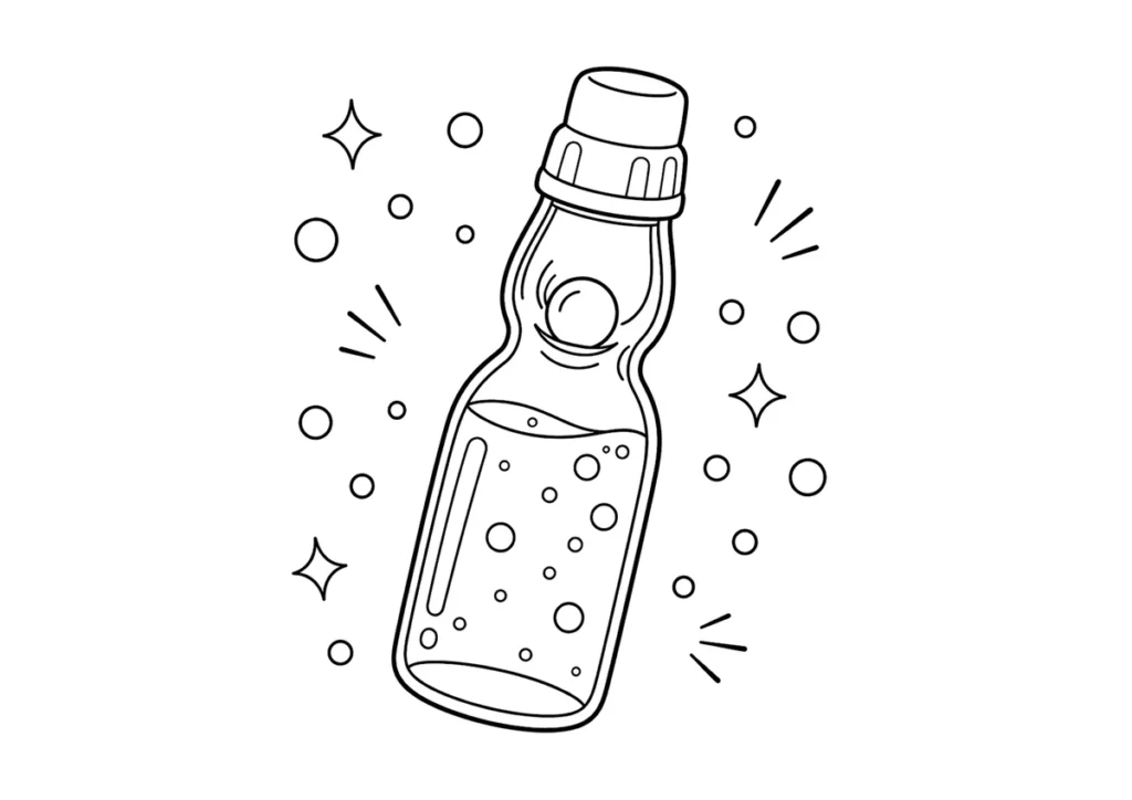 ラムネの塗り絵