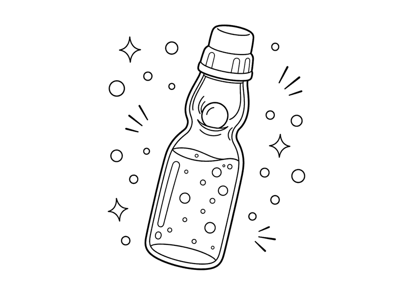 ラムネの塗り絵