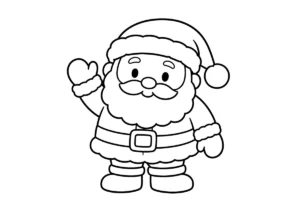 サンタクロースの塗り絵