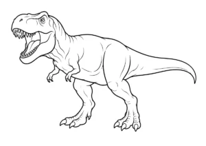 ティラノサウルスの塗り絵