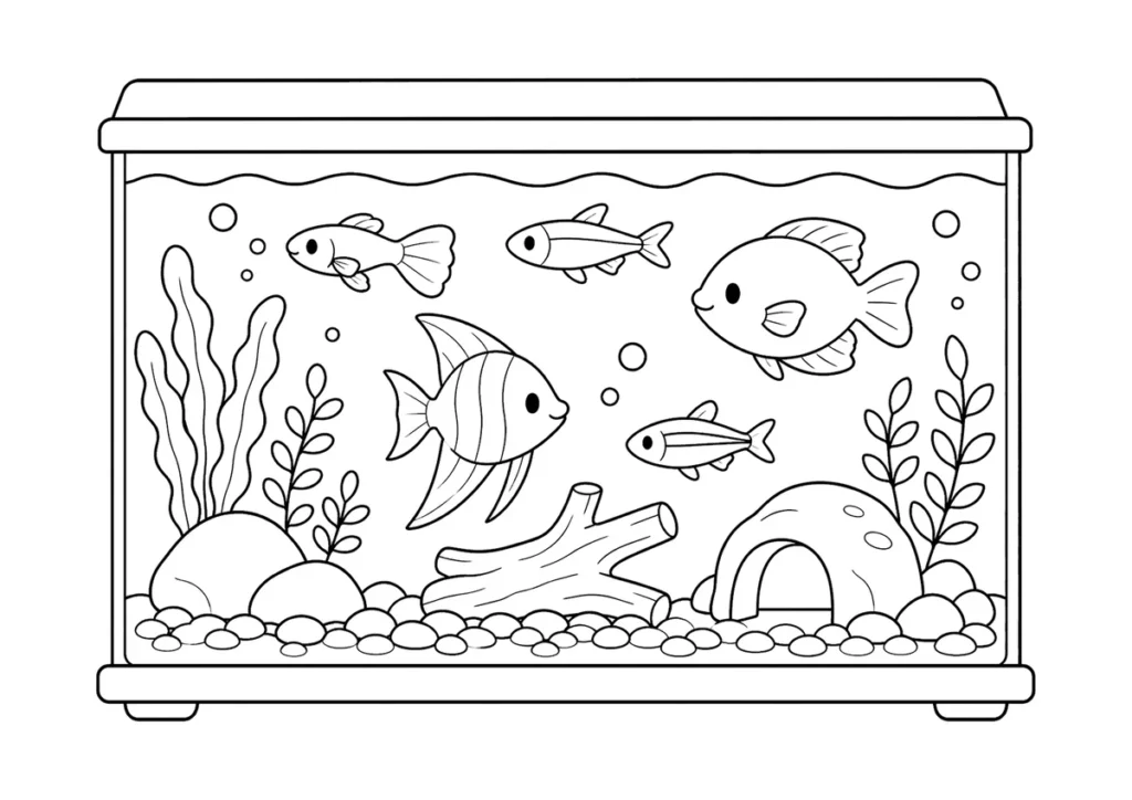 水槽の塗り絵