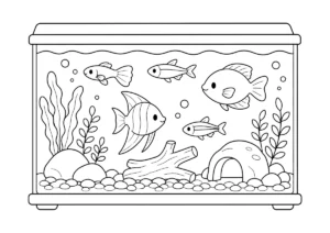水槽の塗り絵