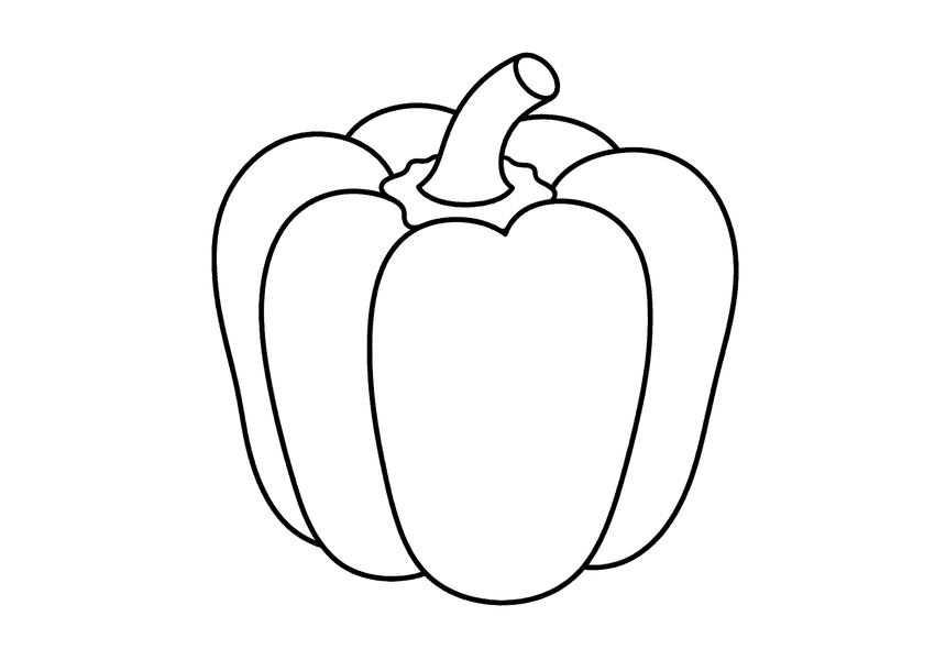 パプリカの塗り絵