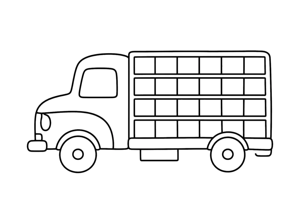 ボトルカーの塗り絵