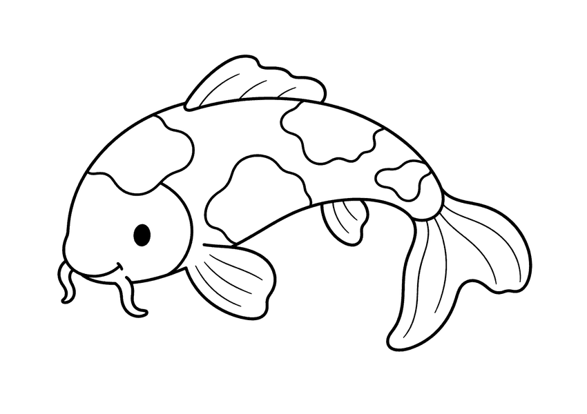 鯉の塗り絵