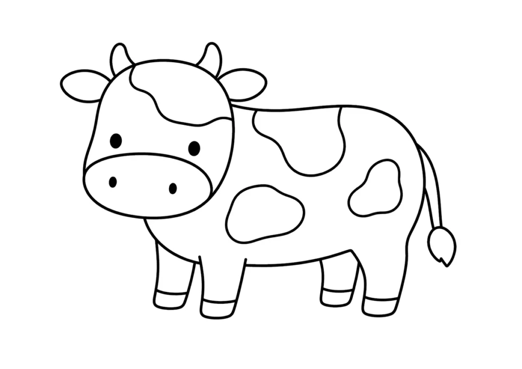 牛の塗り絵