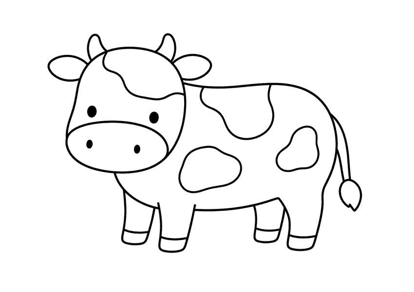 牛の塗り絵