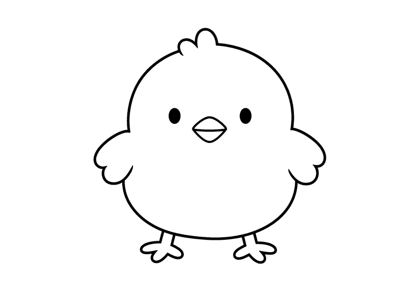 ひよこの塗り絵