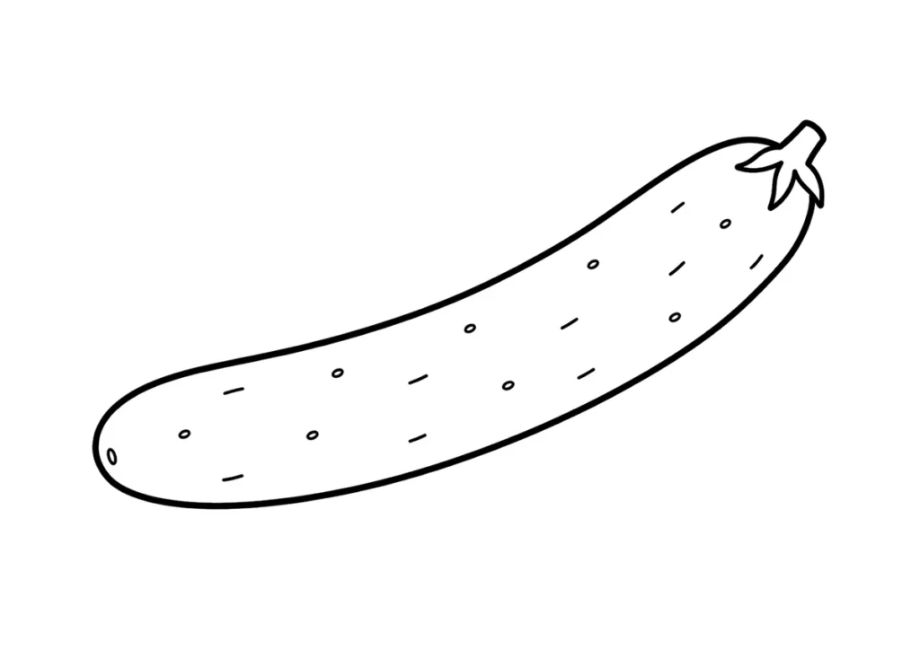 きゅうりの塗り絵
