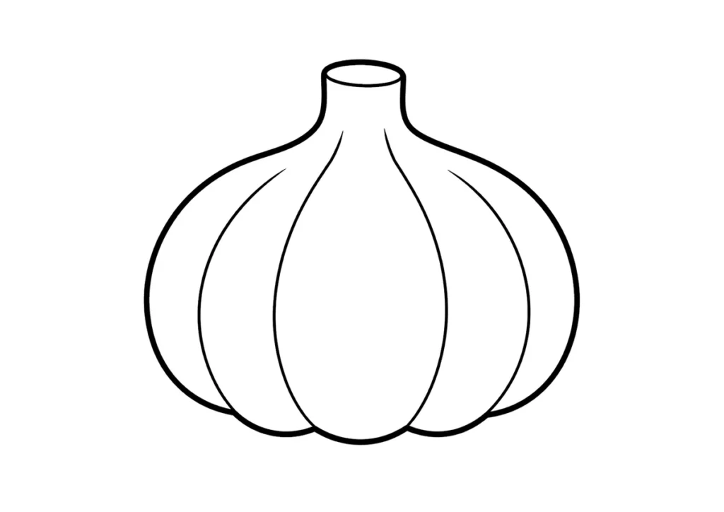にんにくの塗り絵