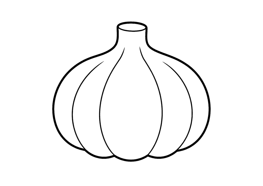 にんにくの塗り絵