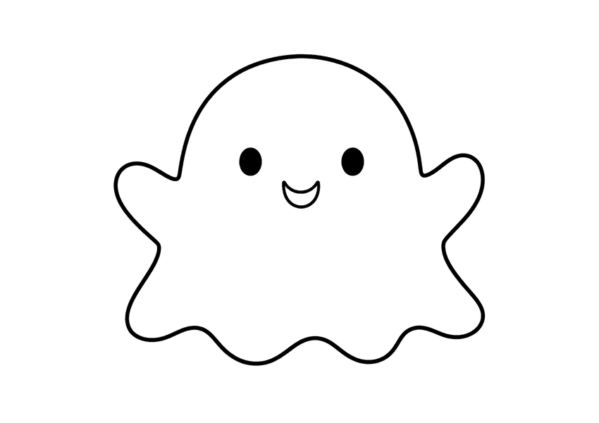 おばけの塗り絵