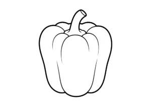 ピーマンの塗り絵