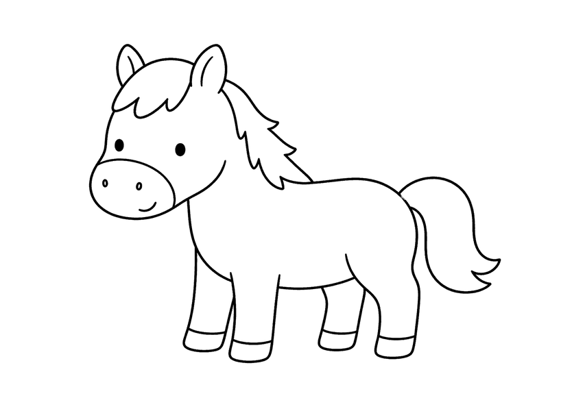 馬の塗り絵