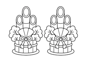 門松の塗り絵