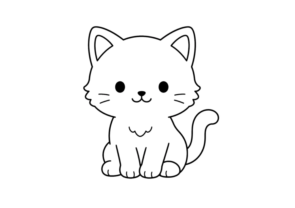 子猫の塗り絵