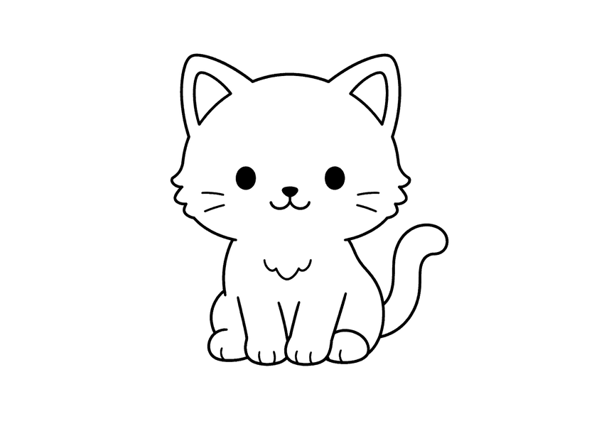 子猫の塗り絵