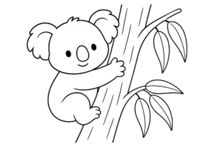コアラの塗り絵