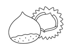 栗のぬりえ