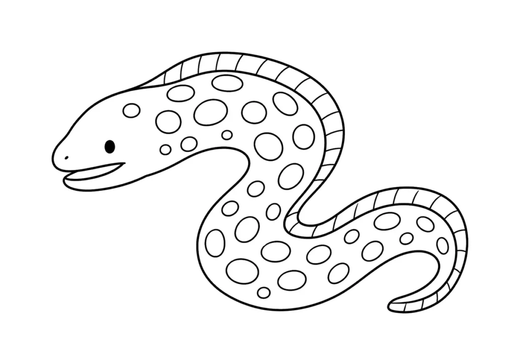 ウツボの塗り絵