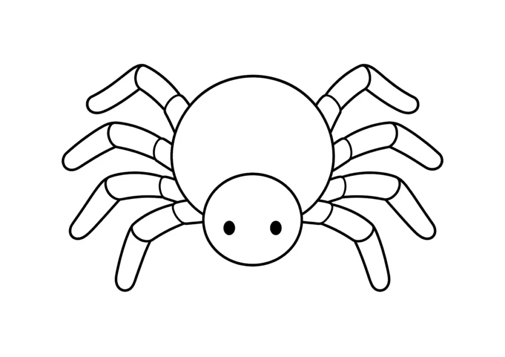 クモの塗り絵