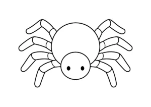クモの塗り絵