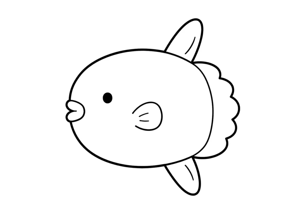 マンボウの塗り絵