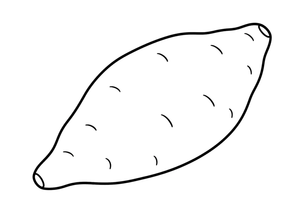 さつまいもの塗り絵