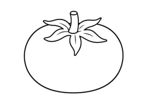トマトの塗り絵