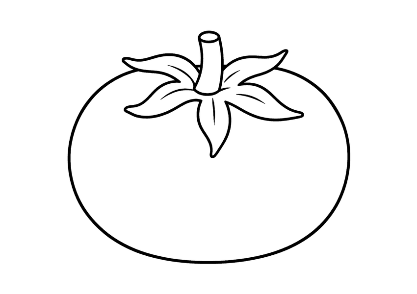 トマトの塗り絵