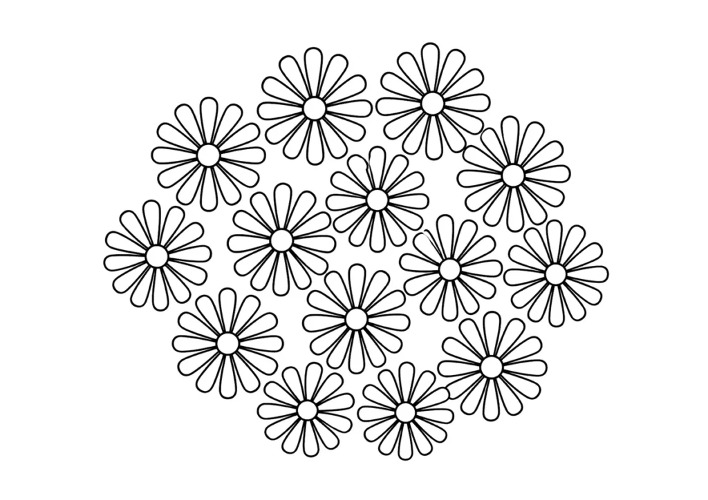 打ち上げ花火「千輪」の塗り絵