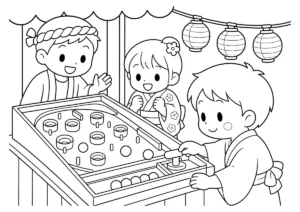 スマートボールの塗り絵