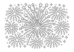 打ち上げ花火「スターマイン」