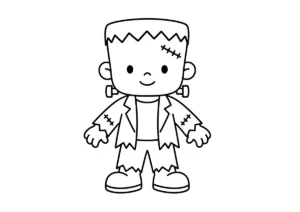 フランケンシュタインの塗り絵