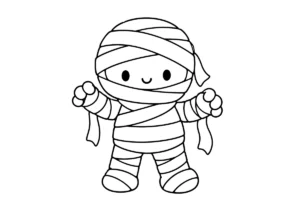 ミイラの塗り絵