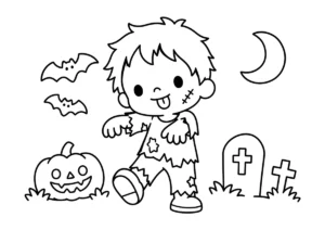 ゾンビの塗り絵